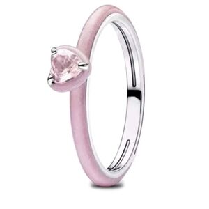 Pink Heart Gemstone Ring Sterling Silver .925 🩷 New